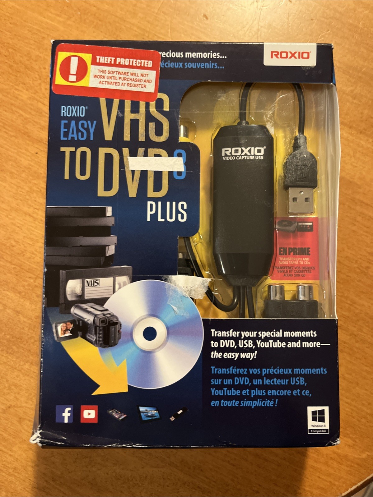 ROXIO Easy VHS to DVD 3 Plus Converter Audio Tapes to CDs Brand New