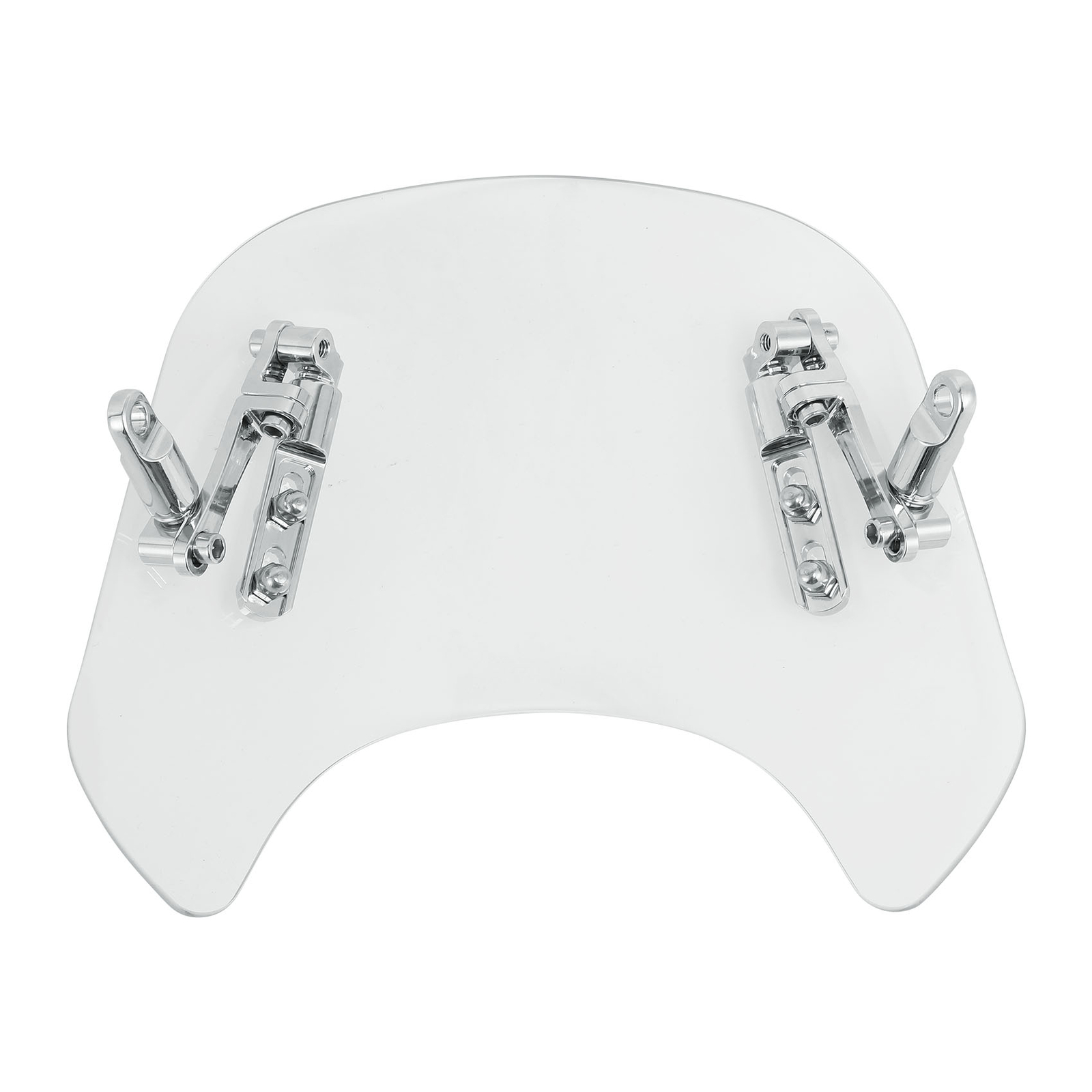 Universal Motorcycle Windshield Windscreen Clear Fit For 5''-7'' Round Headlight