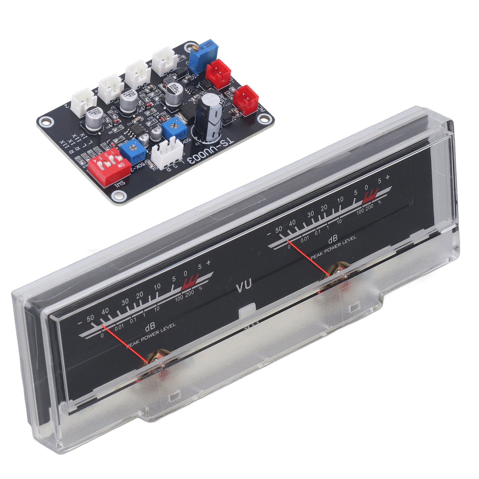 VU Meter Easy   ABS White Backlit High Accuracy  VU Meter