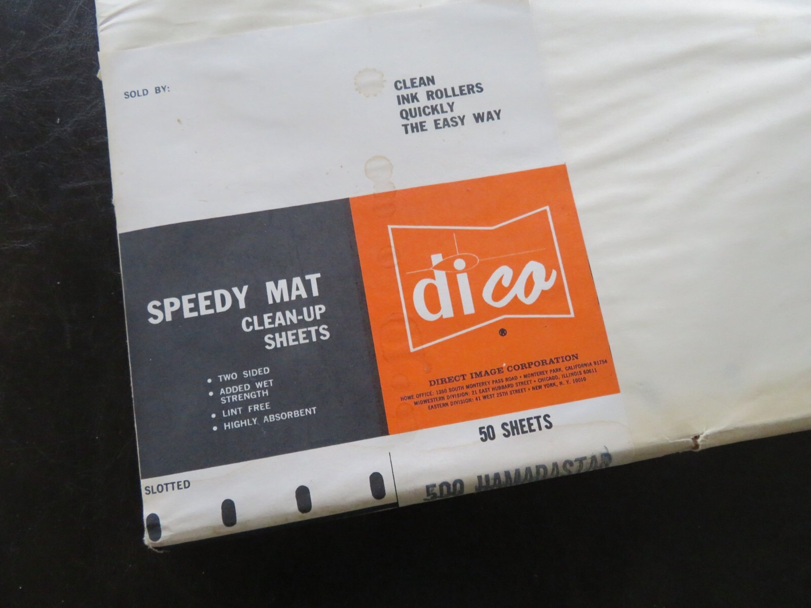 Hamada Clean-Up Sheets '500 Hamadastar' Speedy Mats for Cleaning Ink Rollers