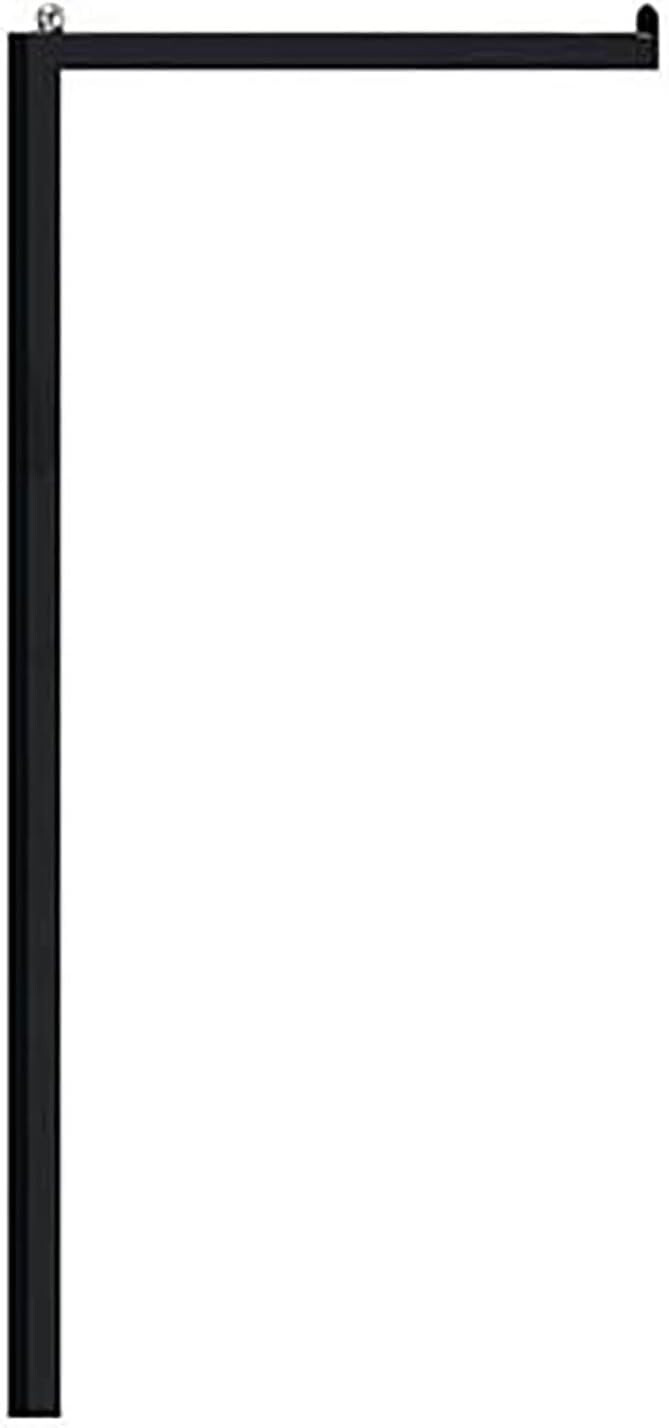 Set of 2 Interchangeable Black Straight Arms for Clothing Rack Arm