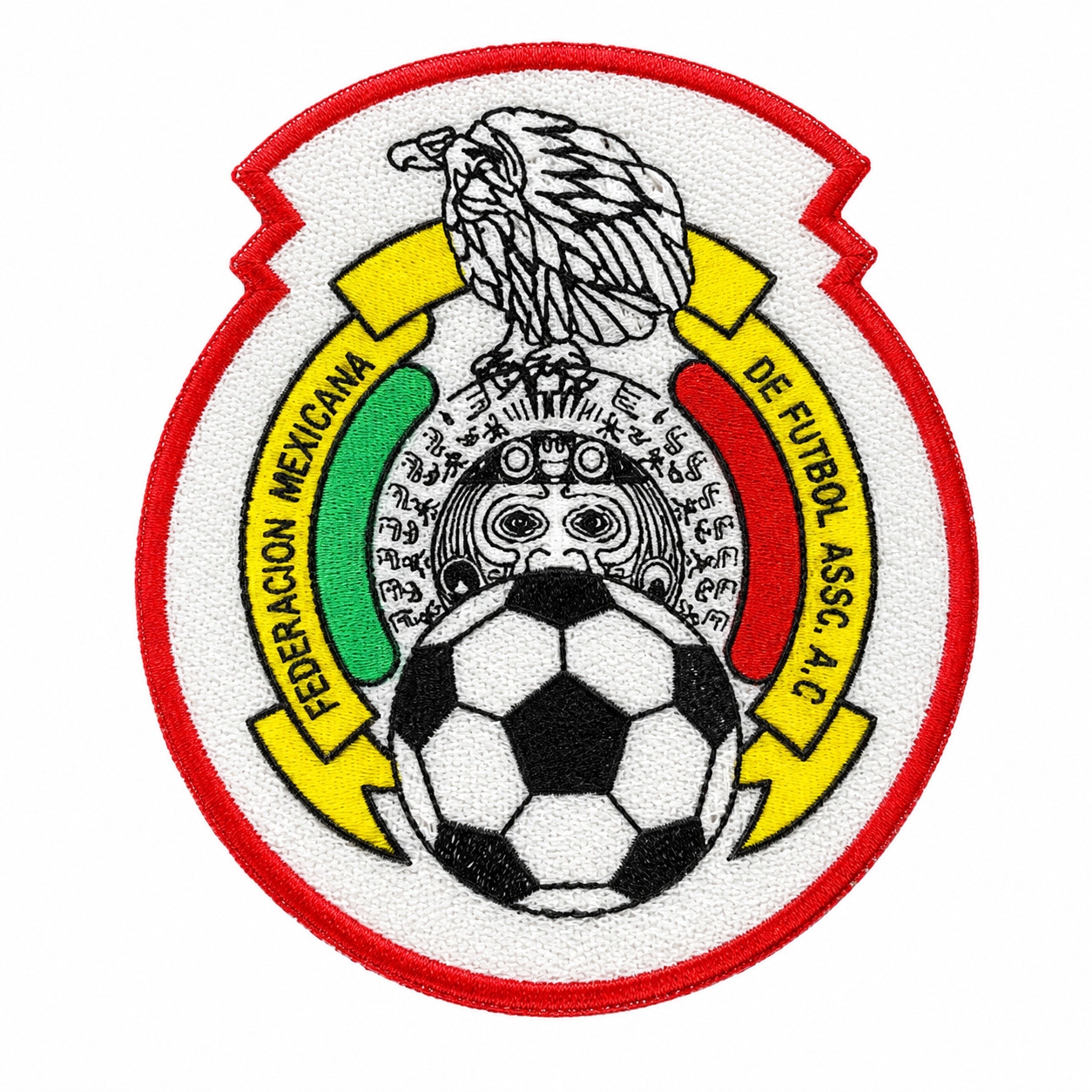 Mexico Soccer Crest Iron On Embroidered Patch Badge 3x3 Inch Futbol Mexicano