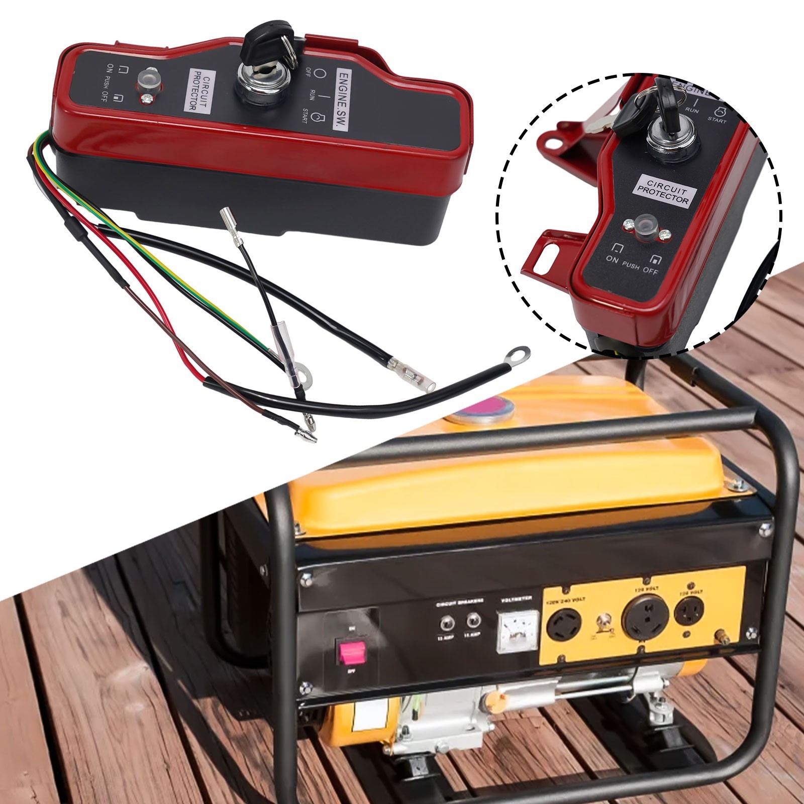 For/390 Engines Generator-Pump Electric for IGNITION &2XKey Panel