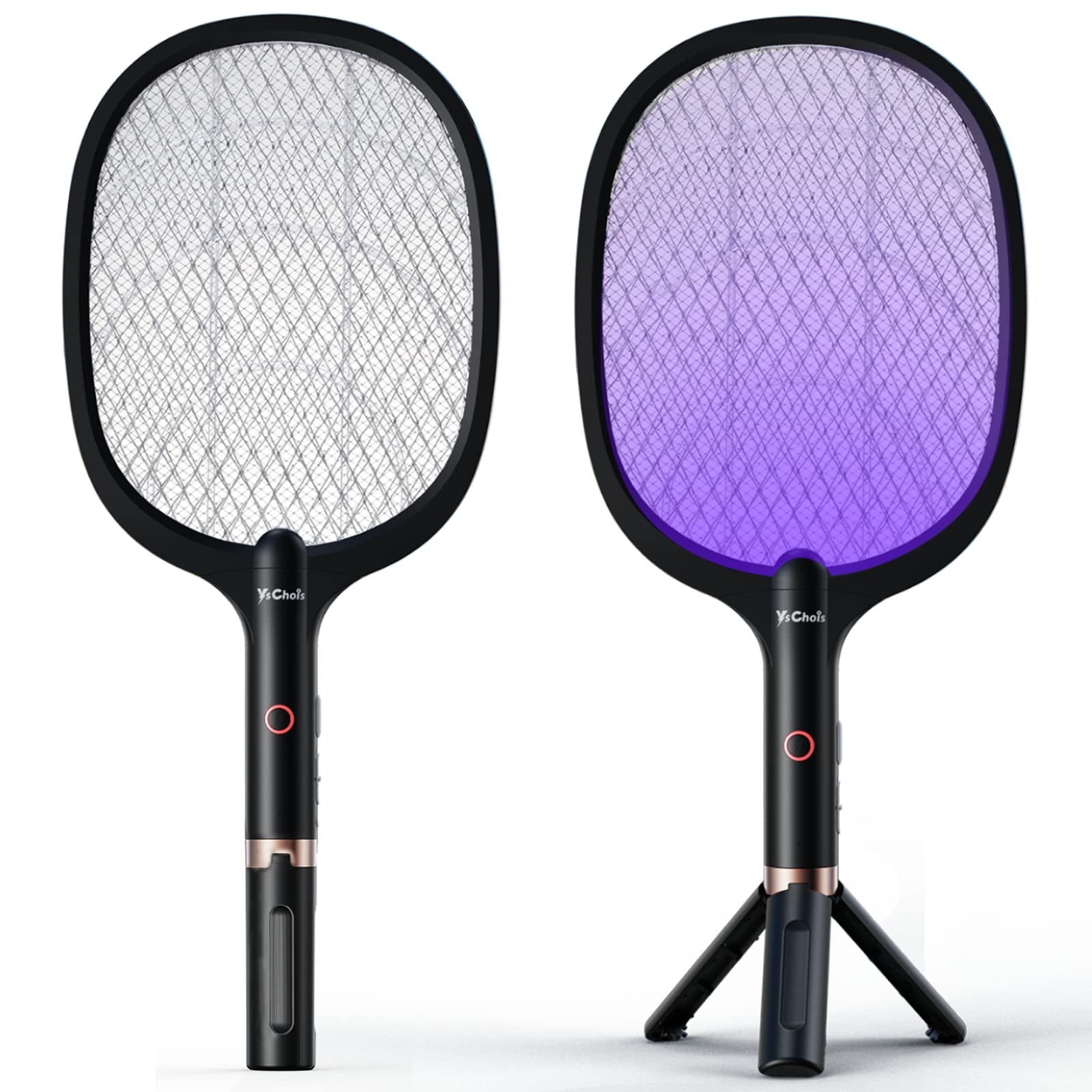 YsChois Electric Fly Swatter Racket, Rechargeable Fly Zapper  4000 Volt, Excl...