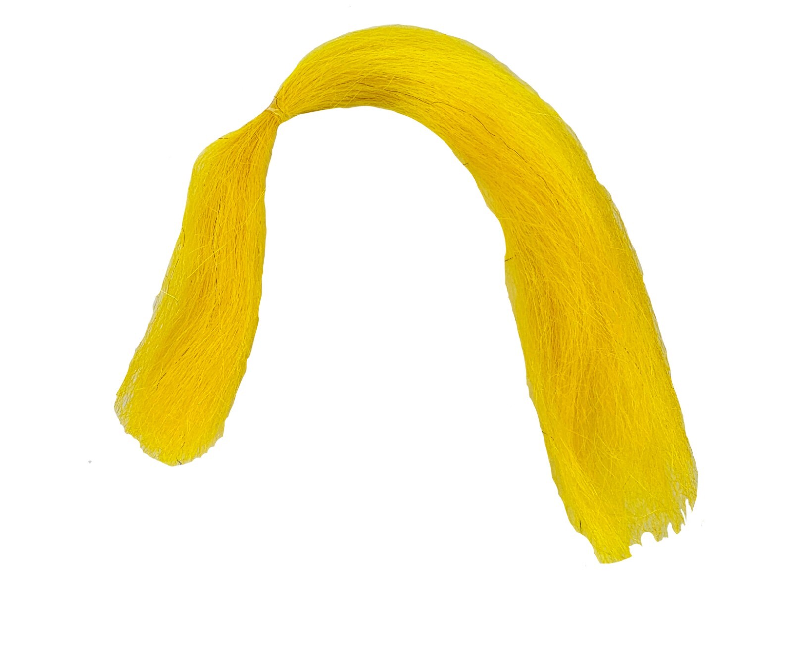 NATURAL YAK  BODY  HAIR FOR VERY LARGE BAIT FISH PATTENS 12"   YELLOW