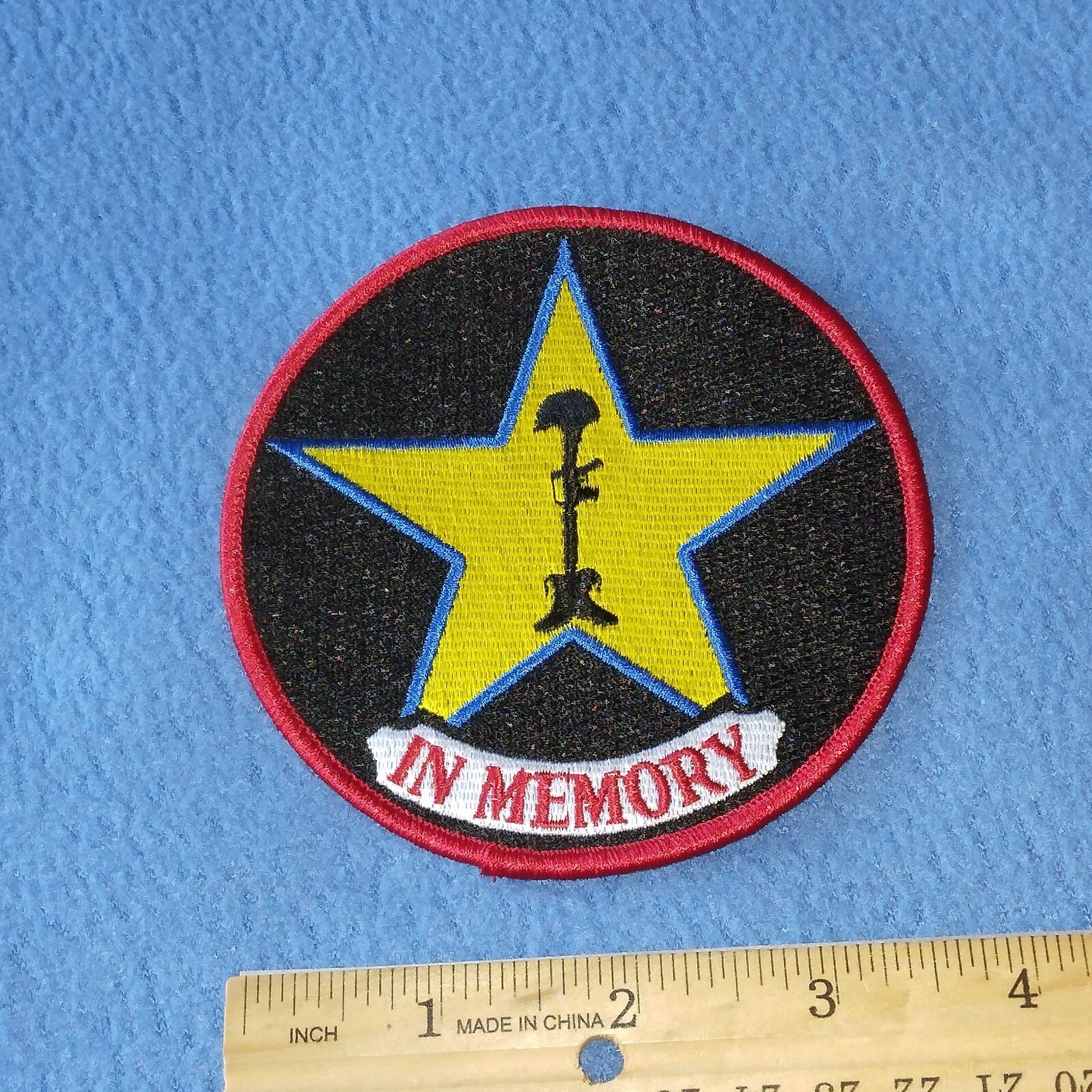 IN MEMORY Military Patch - 4 INCH