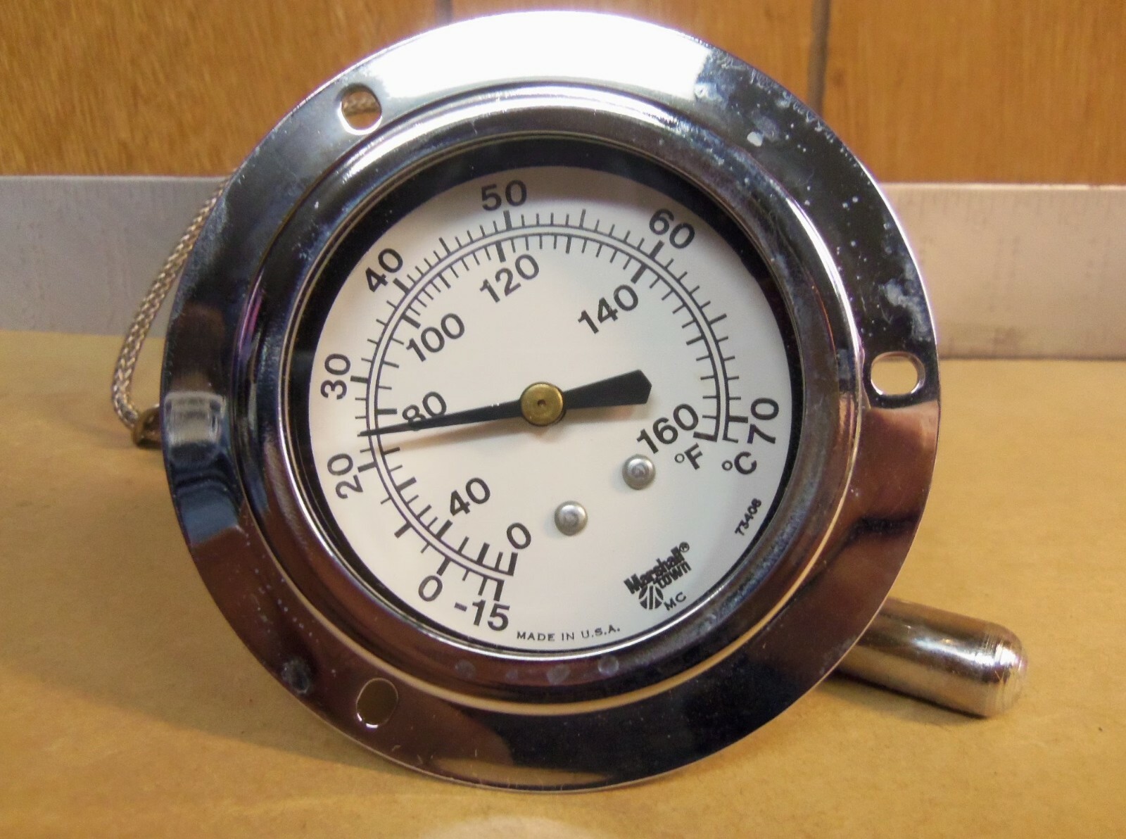 Marshall Town - Capillary Tube & Bulb Indicating Thermometer Gage - P/N: 55632 