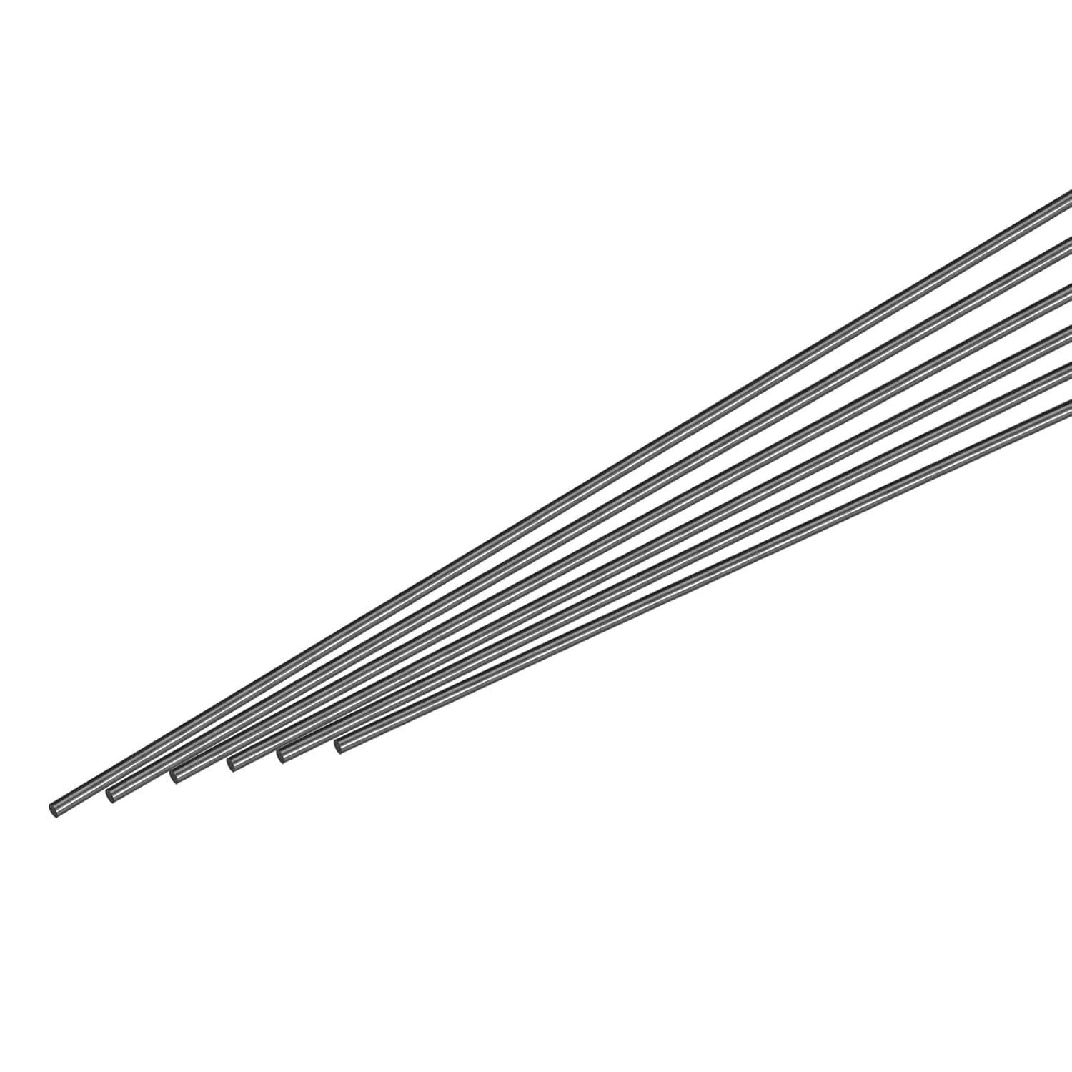 MECCANIXITY Carbon Fiber Rod, 1.5mm x 500mm for RC Plane x 500mm, black