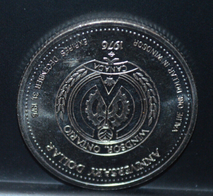 Canada 1876 Centennial 1976 Windsor Anniversary Dollar Coin