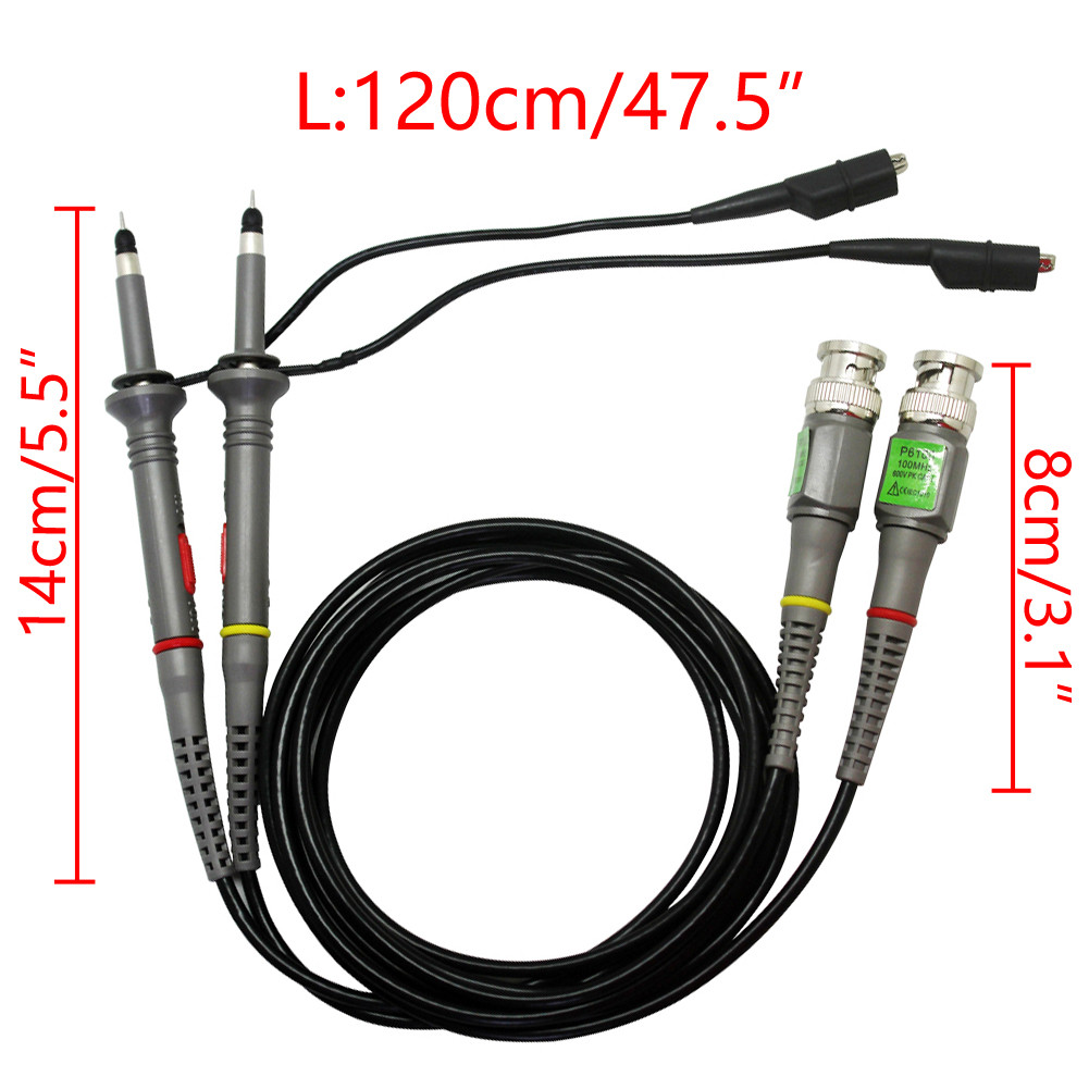 4 100MHZ x10 x1 Oscilloscope clip probes Agilent HP Tektronix ONON 600V USA