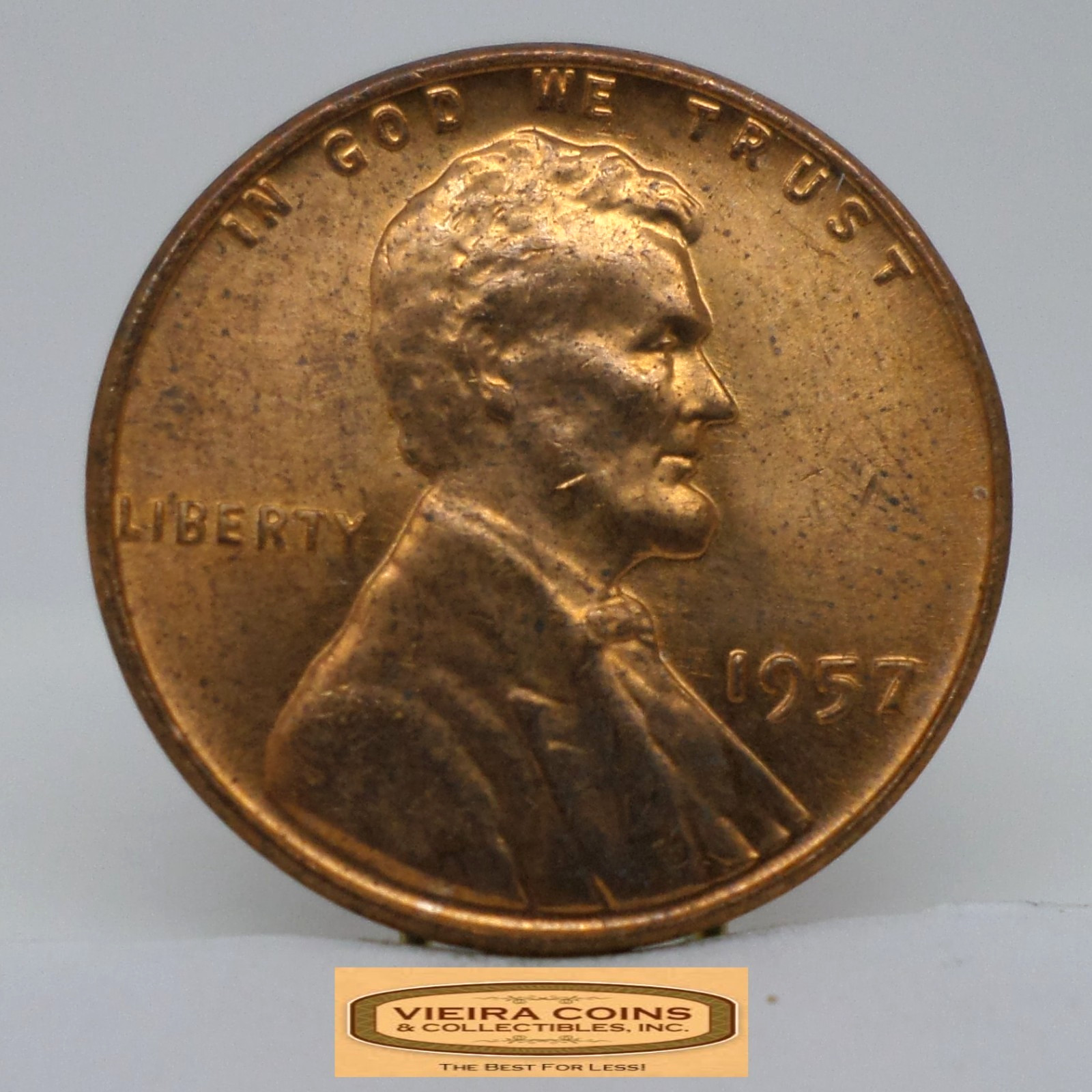 1957 Lincoln Wheat Cent, High Grade - #C48749NQ