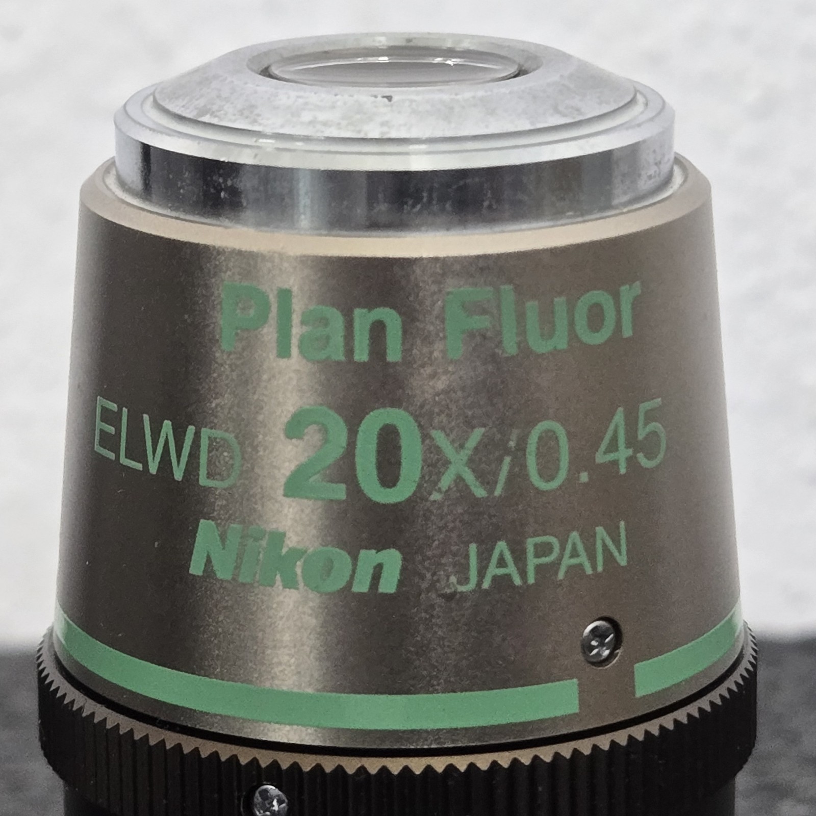 Nikon Microscope Objective ELWD 20x/0.45 Plan Fluor PH1 DM ∞/0-2 WD 7.4