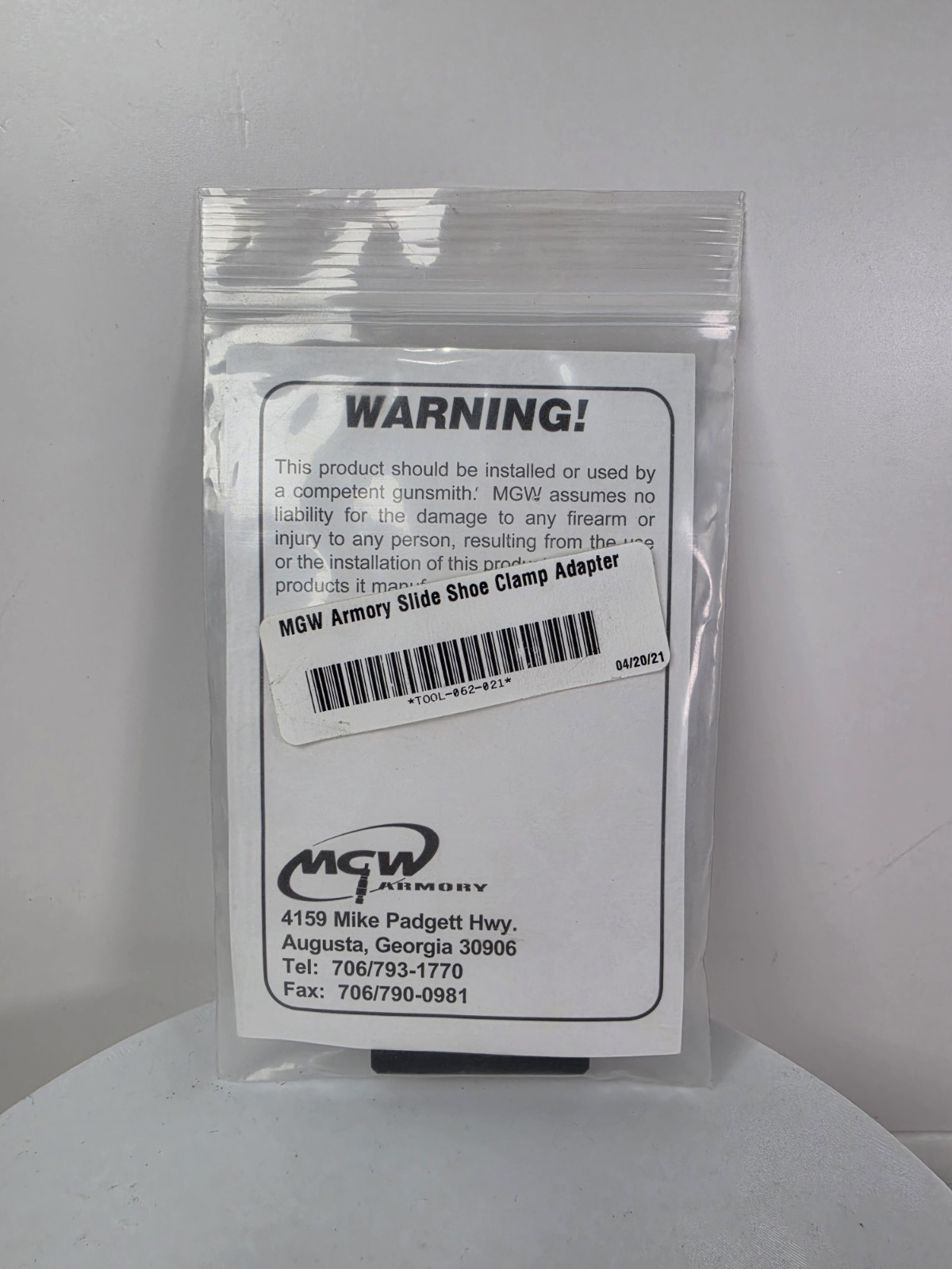 MGW MGWSP115 Shoe Adapter Plate For Glock 42 & 43 For RangeMaster Sight Tool