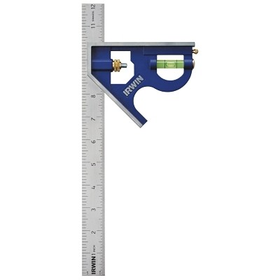 Metal Combination Square, 12 in, Cast Zinc Body  Tools  1794469 Die Cast Zinc;