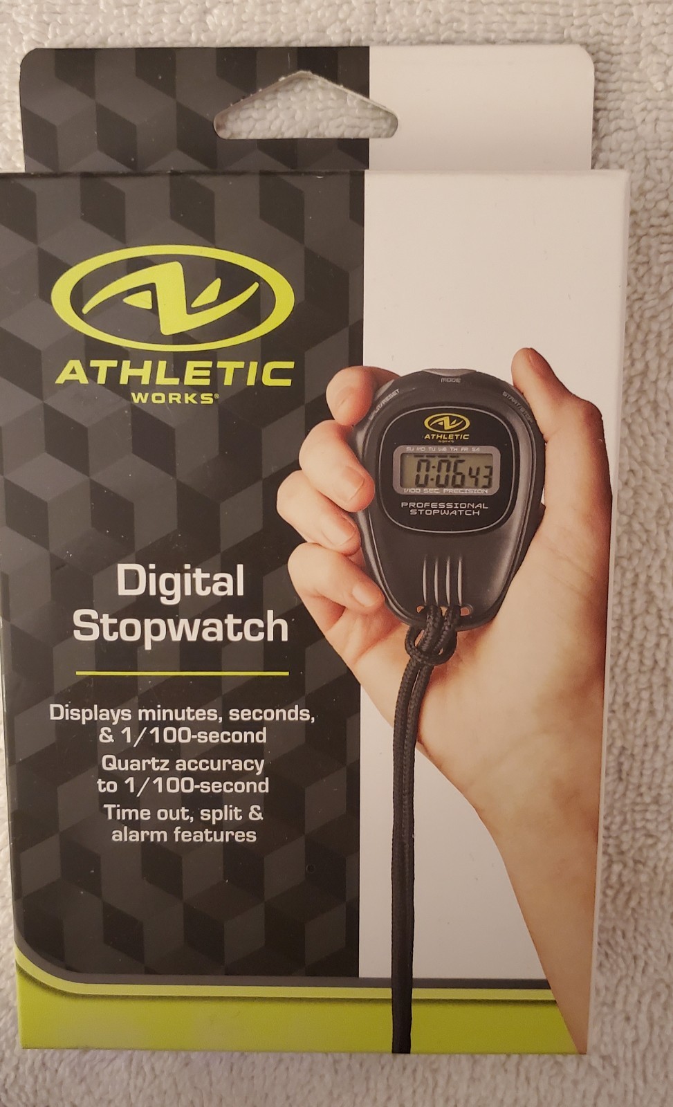 Athletic Works Digital Stopwatch - Black (AW-3915R)