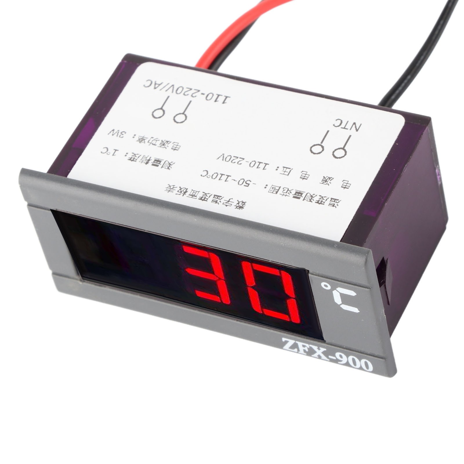 1 Digital Temperature Controller Accurate Reliable For Refrigerated Cabinets ABS