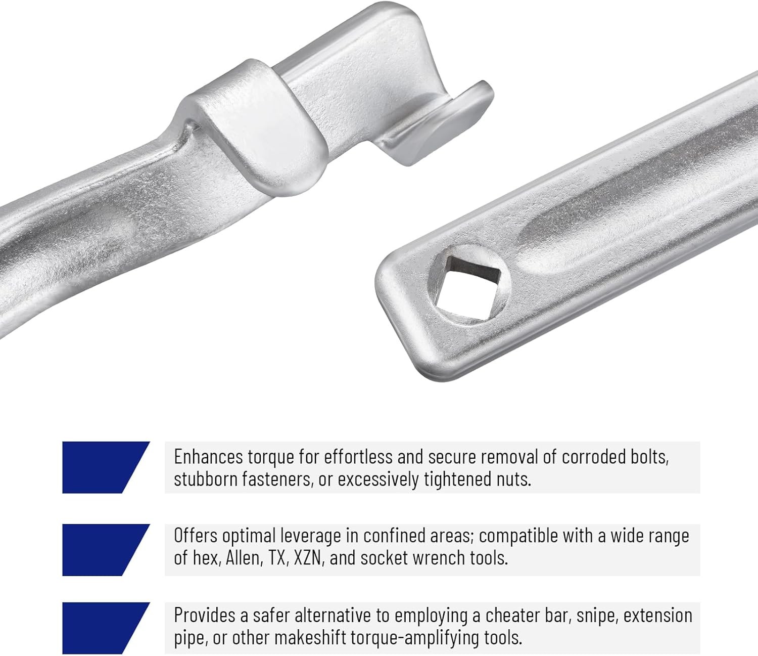 Wrench Extender Extension Tool Bar 1/2" Torque Adaptor Wrench Extender Adaptor