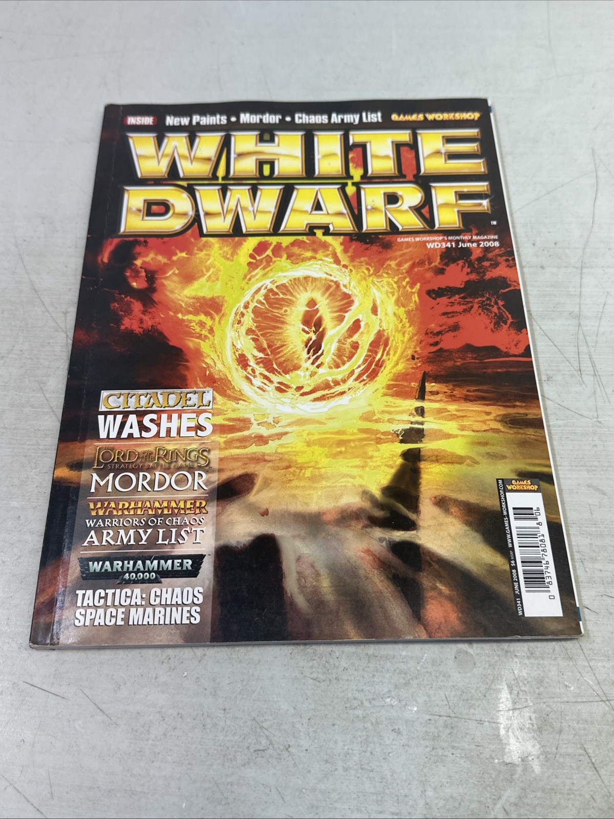Games Workshop Monthly Magazine White Dwarf 341 June 2008 Warhammer 40k Lotr
