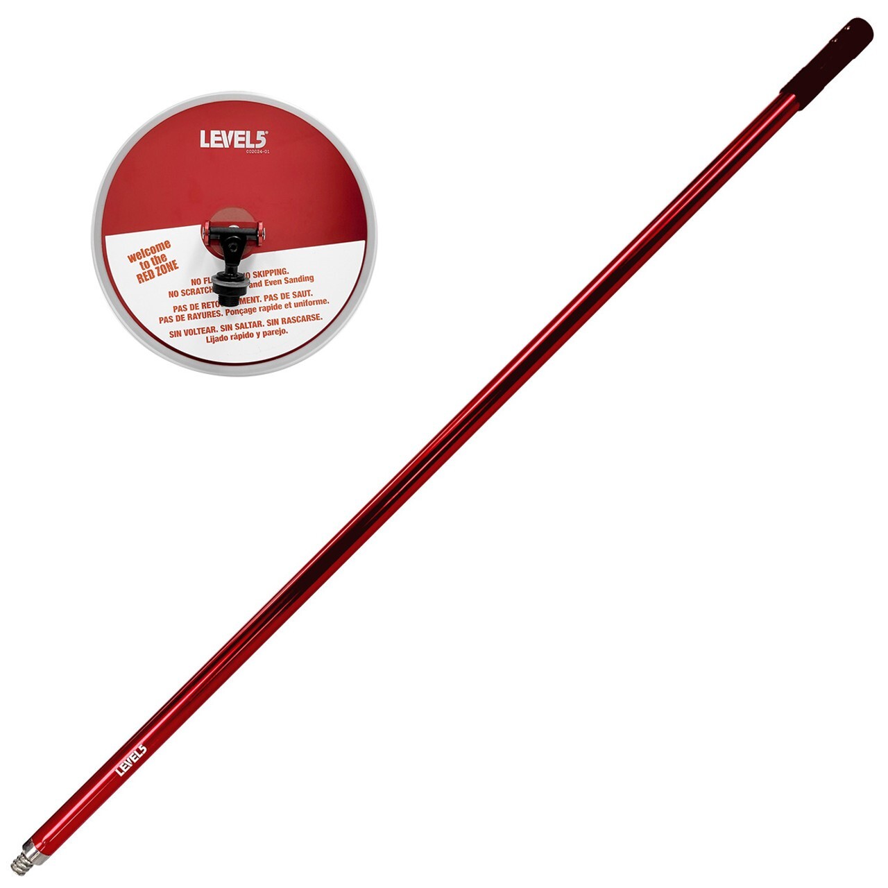 LEVEL5 9" Radial Drywall Sander W/ 48" Fixed Pole | 5-344