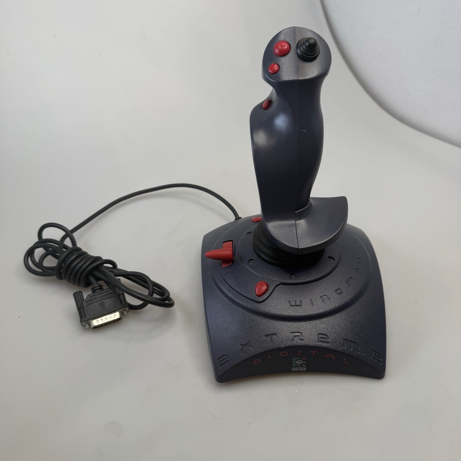 Vintage Logitech Wingman Extreme Digital 3D Joystick 15-Pin PC Flight EUC