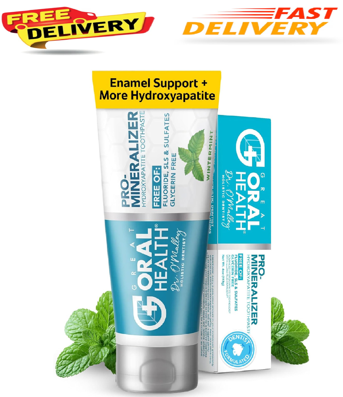 Nano hydroxyapatite Toothpaste Fluoride Free | Pro Remineralizing Toothpaste Plu