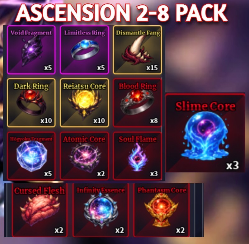ASCENSION PACK 2-8 | SAILOR PIECE