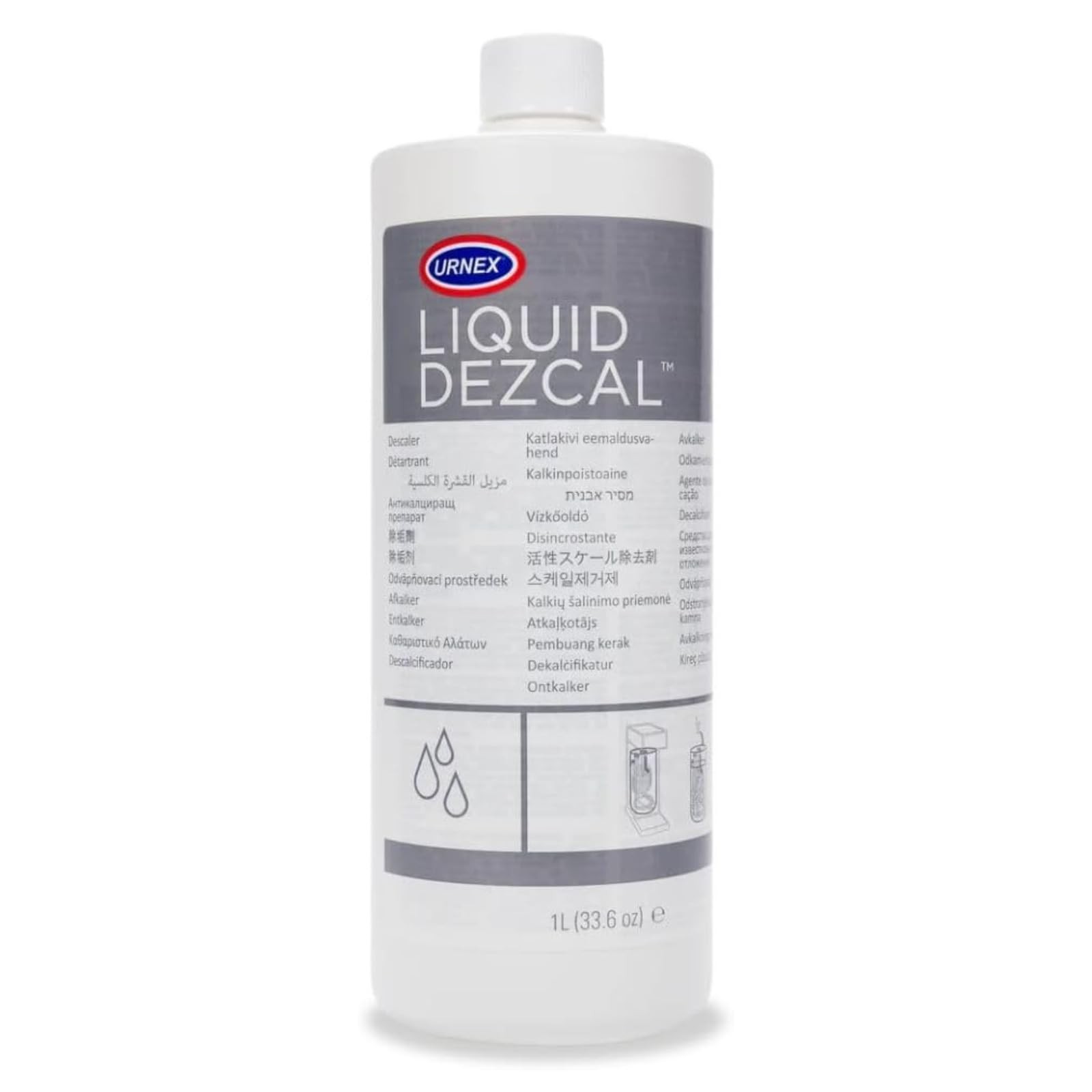 Urnex Liquid Dezcal Activated 2.1 Pound (Pack of 1), Greay and White