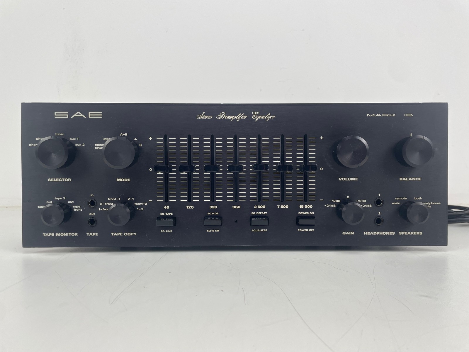 SAE - Mark 1B - Stereo Preamplifier Equalizer