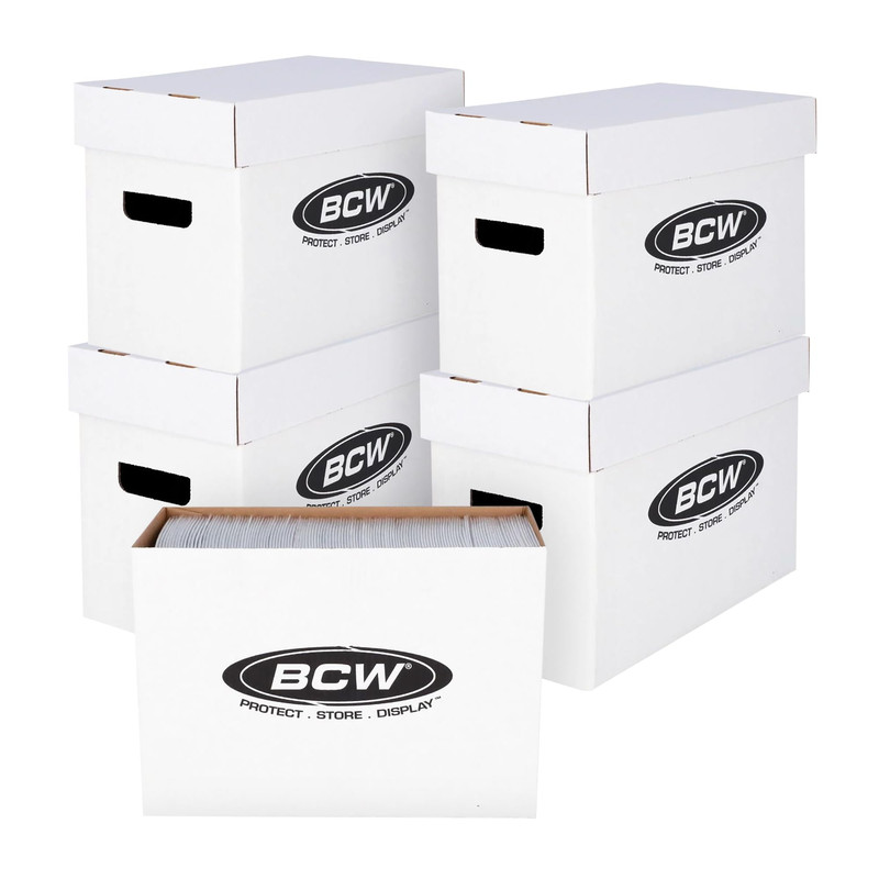 Bcw Short Comic Storage - 5 Pack Holds 150-175 Current/Silver Age Comics