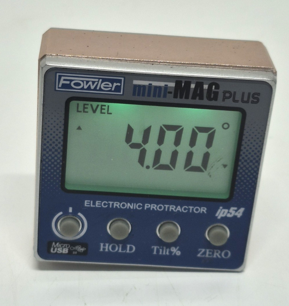 Fowler 54-422-500-0 Mini-Mag PLUS Magnetic Base Digital Protractor