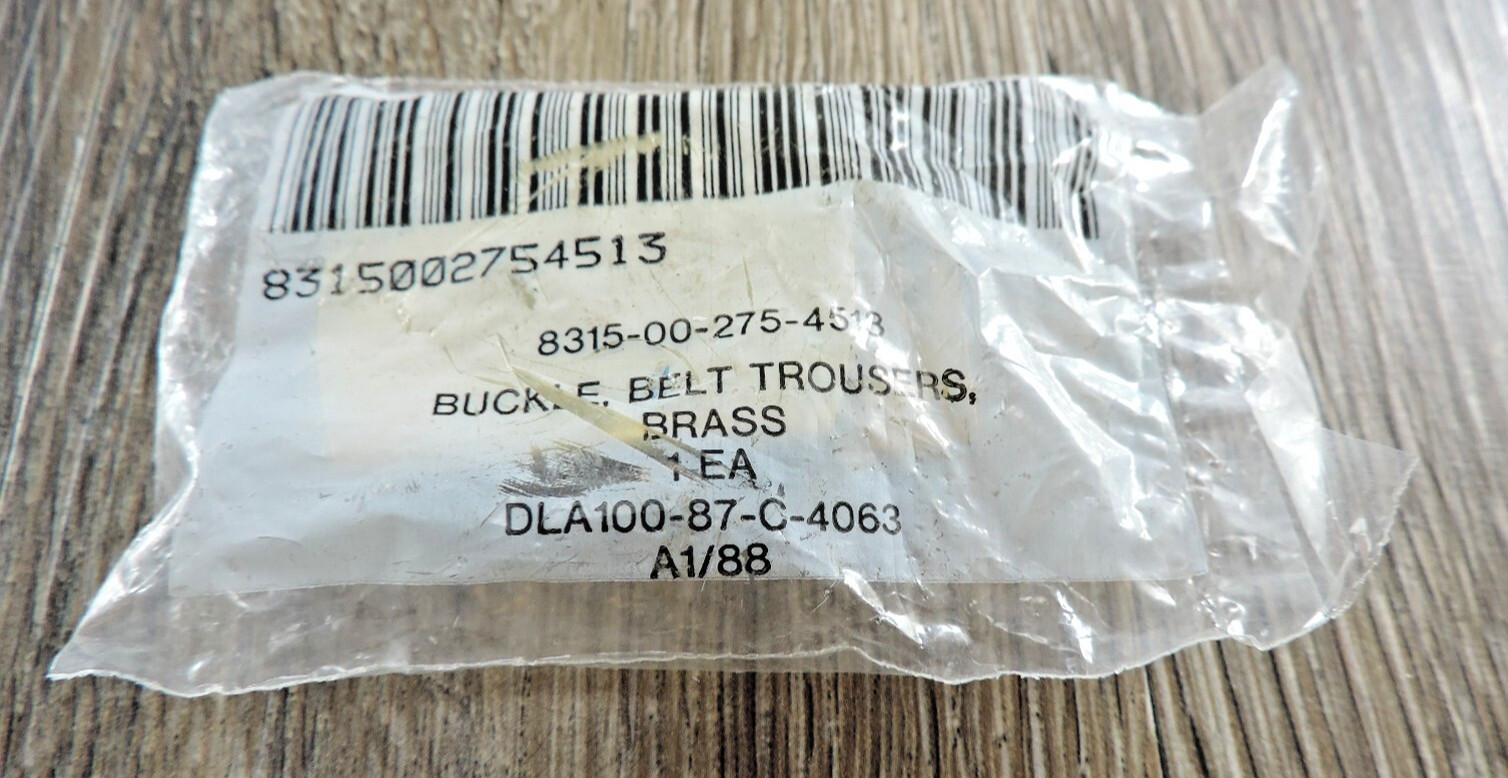 US LI Buckle Belt Trouser Brass BLA100-87-C-4063 A1/88