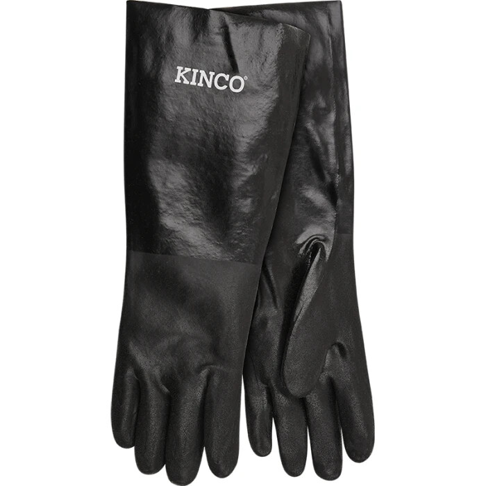 3 Pairs Kinco 7188 18" Sandy Finish PVC with Gauntlet Size Large