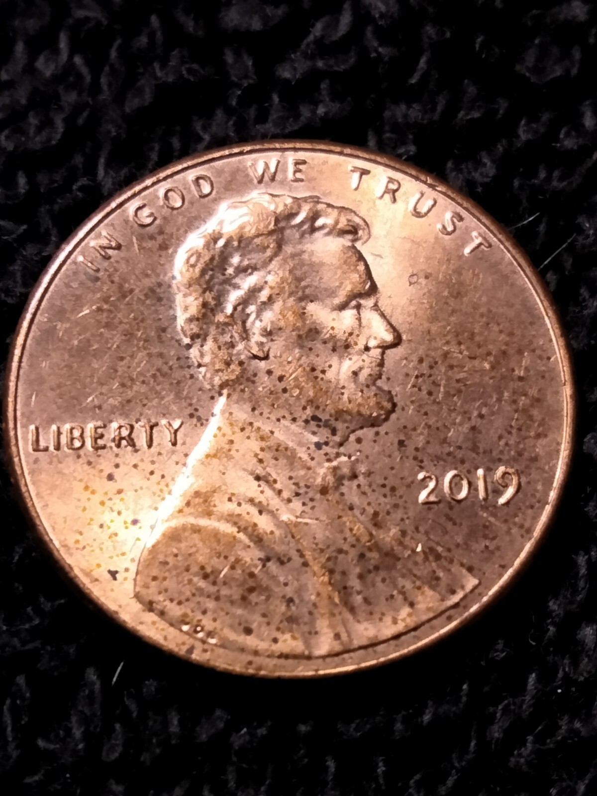 2019 P Lincoln Shield Cent Doubled Earlobe
