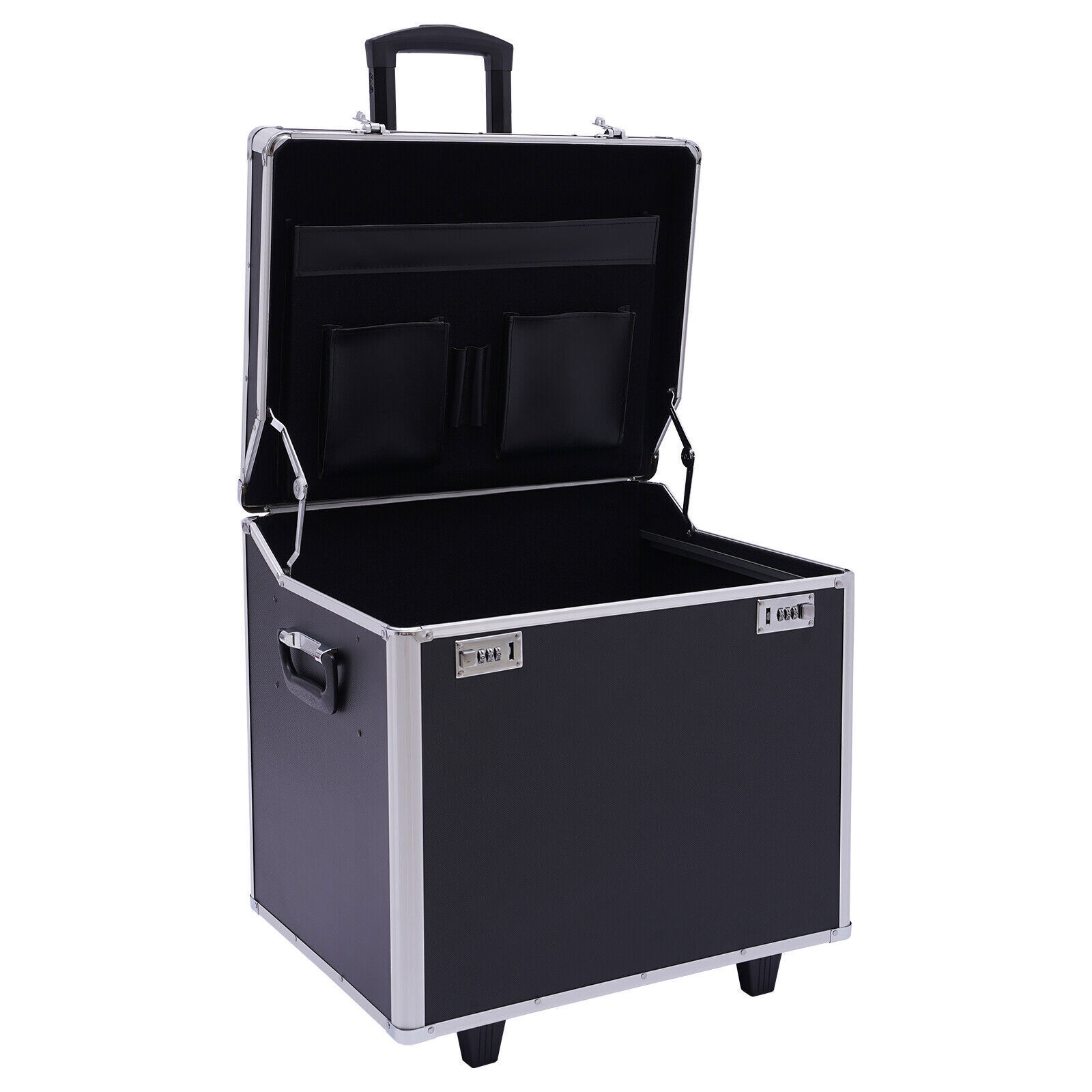 Portable Fireproof Document File Organizer Box Storage Filing Cabinet Safe Box