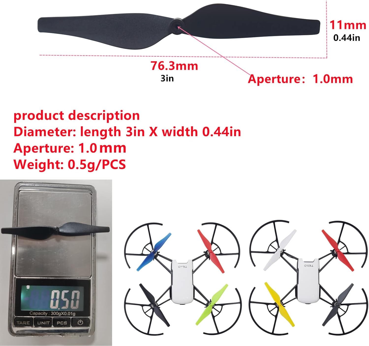 7 Colors 28pcs propellers for DJI Tello Puzzle Drone mini HD Aerial Photography