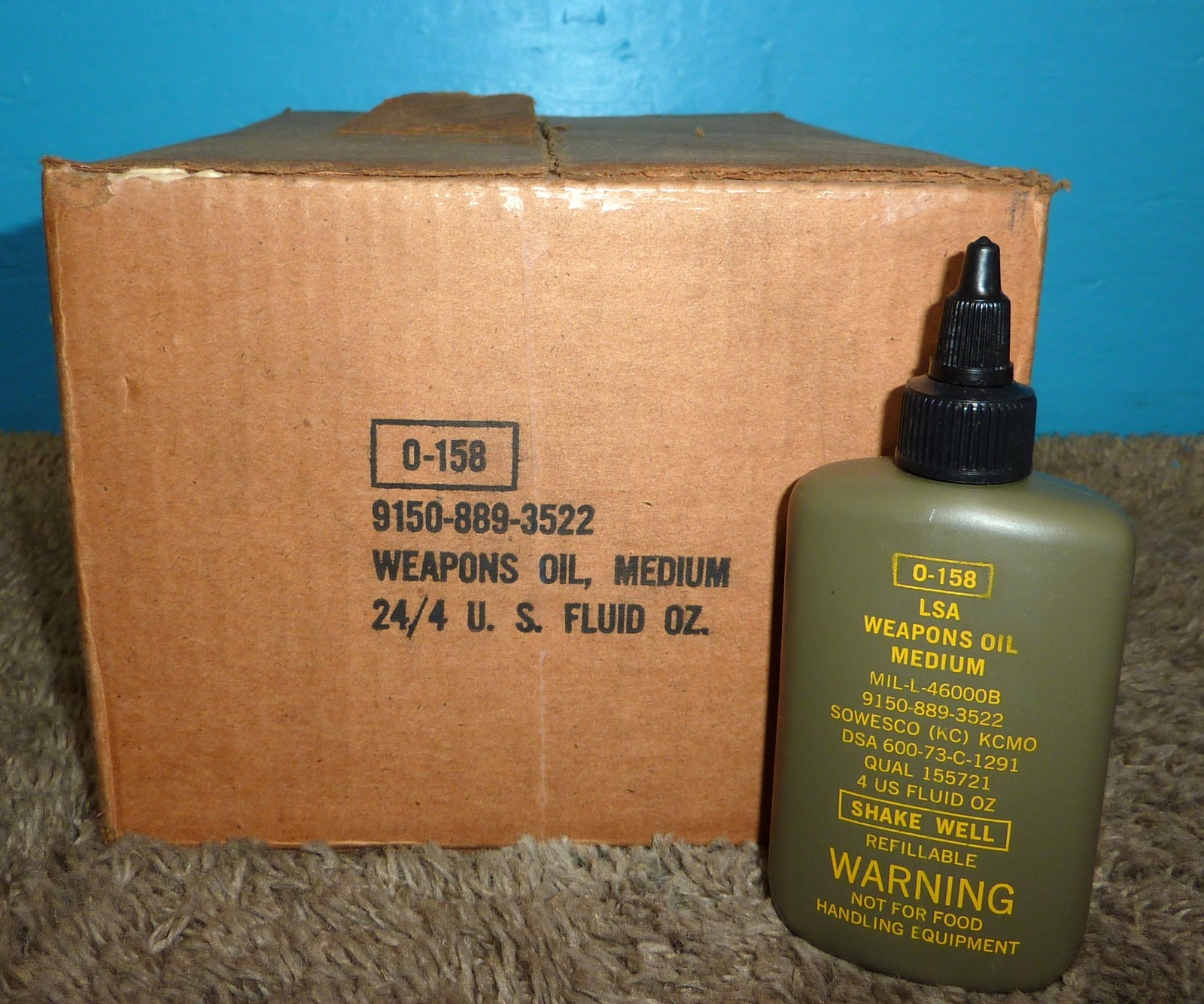 Sowesco LSA Weapons Oil Kansas City Mo. 24/4oz Bottles Full Case