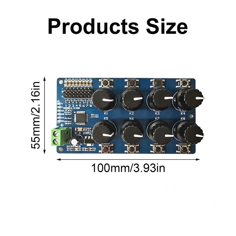 Professional 8Way Servo Controller Debugging Board for Serial Port Connection