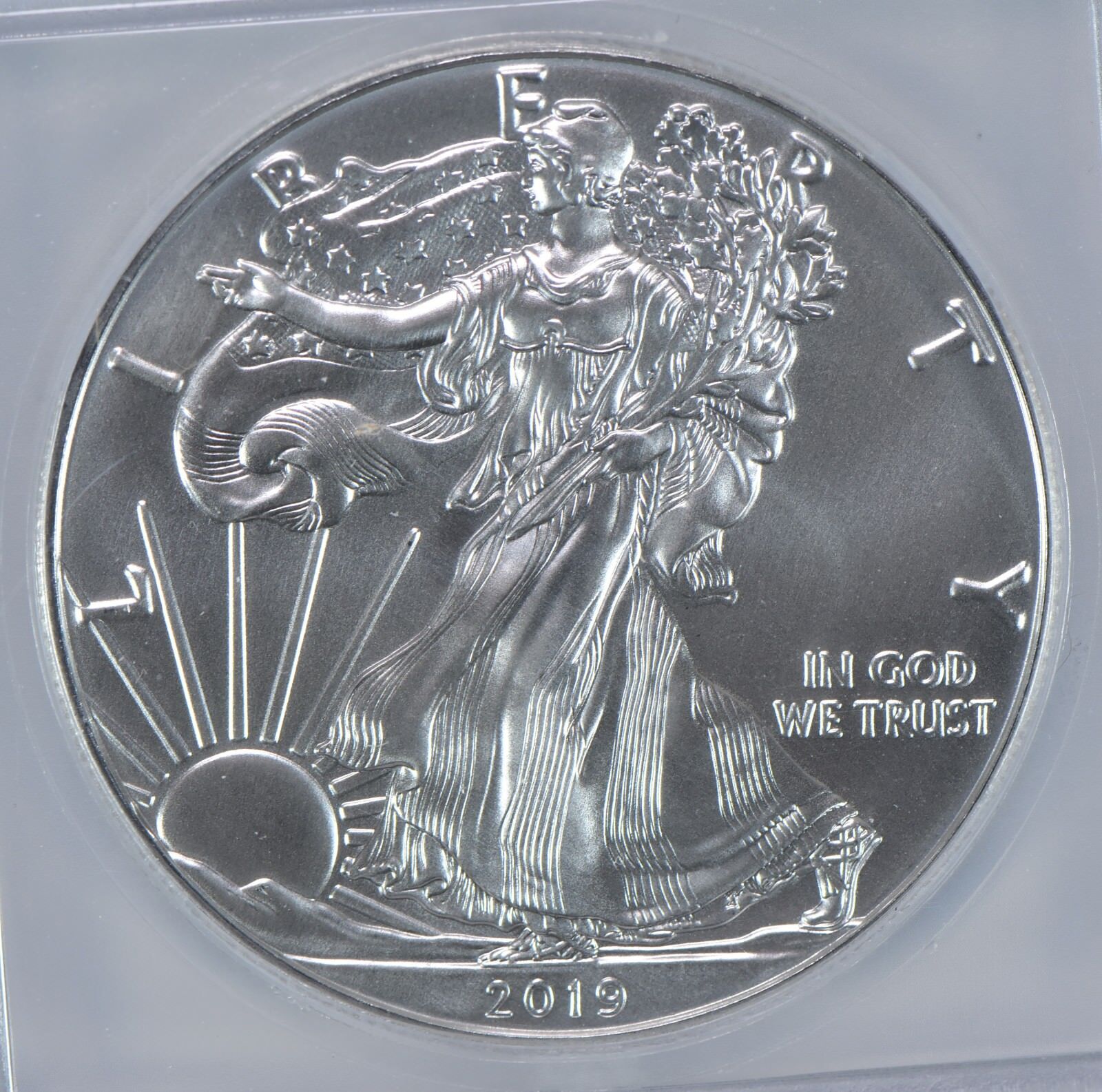 2019 American Silver Eagle MS70 ICG