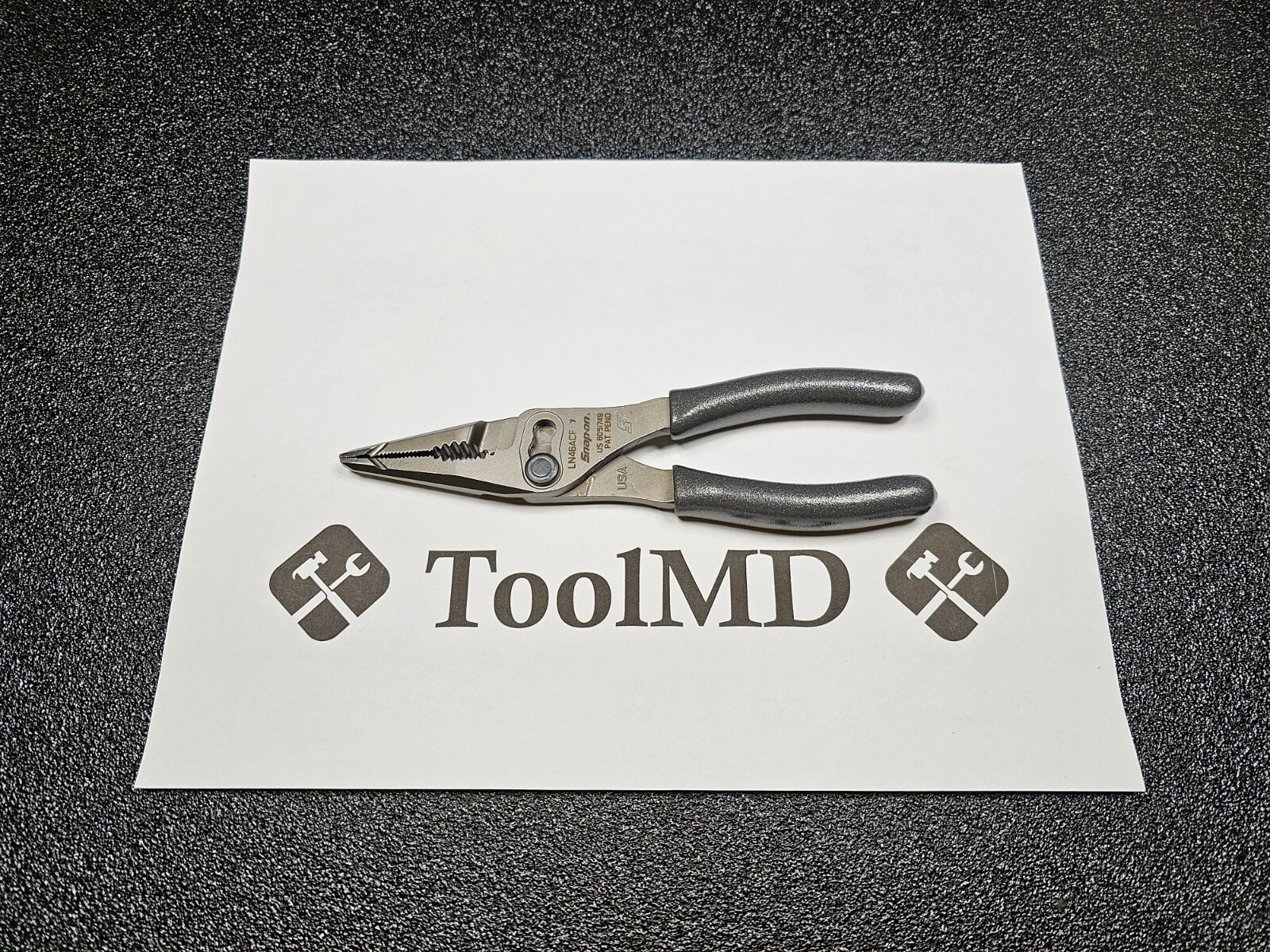 Snap-on Tools USA NEW TITANIUM 7" Talon Grip Long Nose Slip Joint Pliers LN46ACF