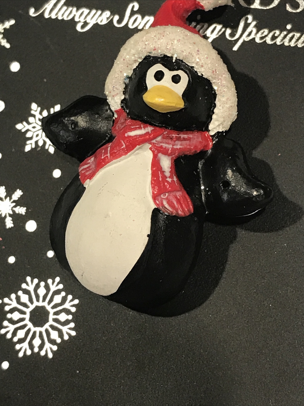Christmas Santa Penguin Pin
