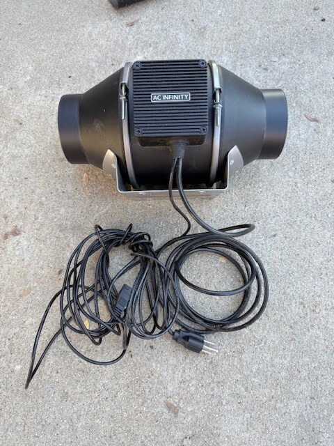 AC Infinity AI-CLT4 Black Cloudline Series Heating Cooling Hydroponic Duct Fan