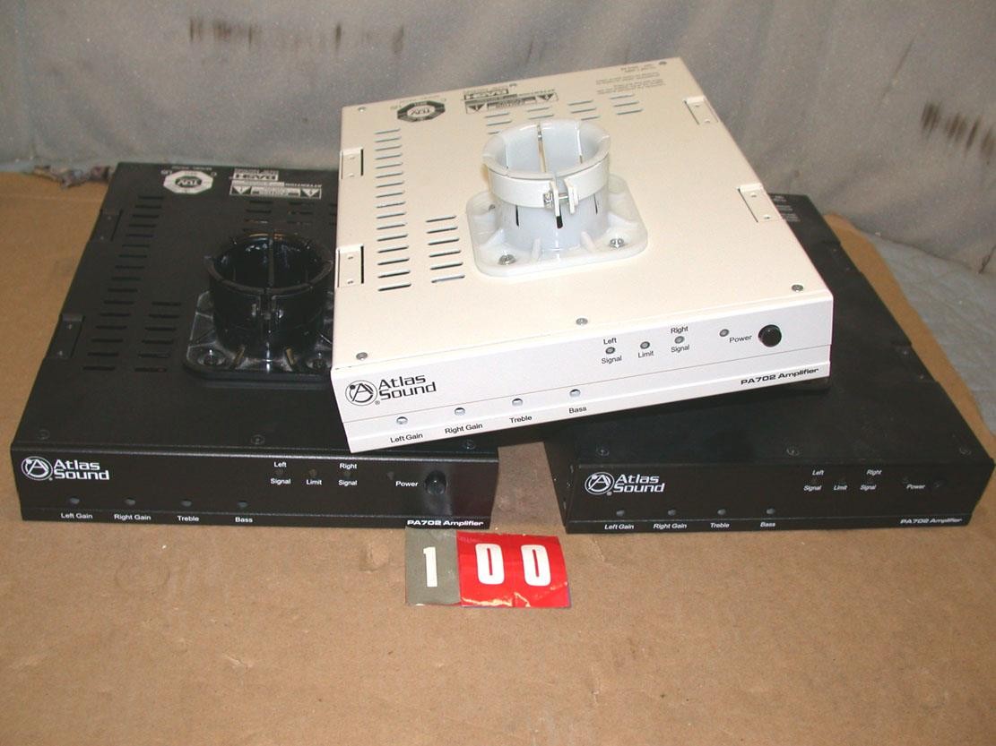 Atlas Sound Model PA702 Pole Mount 2-Channel 70W Power Amplifier