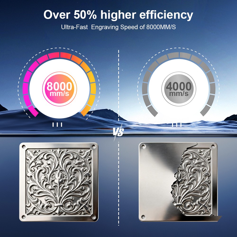 2.5D 200W JPT M7 Mopa Fiber Laser Marking Machine Metal Deep Relief Engraving