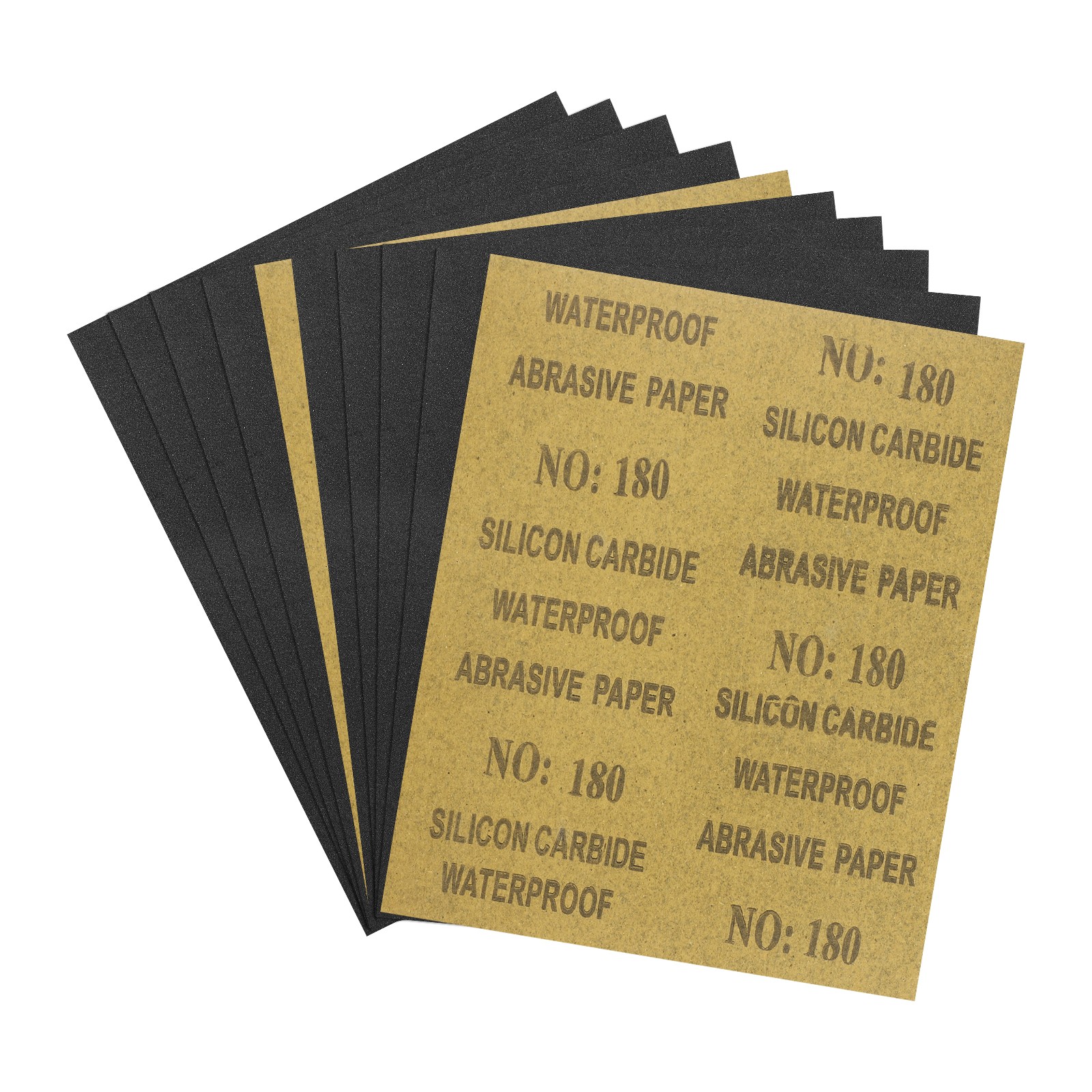 10pcs Sand Papers - [9 x 11 Inch x 180 Grits] Sandpaper Sheets