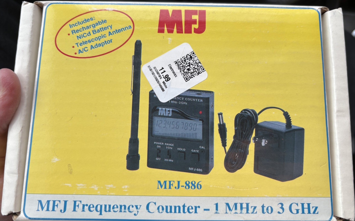 MFJ-886 Frequency Counter 1 MHz - 3 GHz for Ham Radio Transceivers and CB Radios