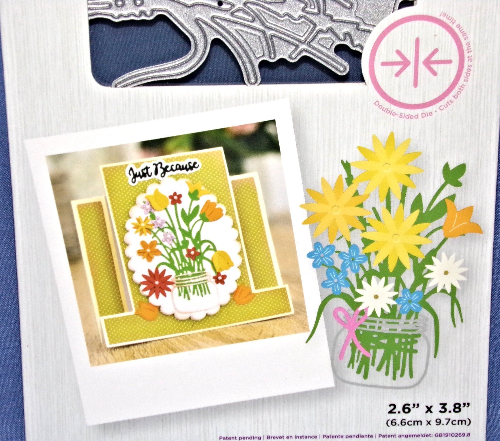 Gemini Elements Floral Delights Flowers  2pc Double Sided Die Crafters Companion