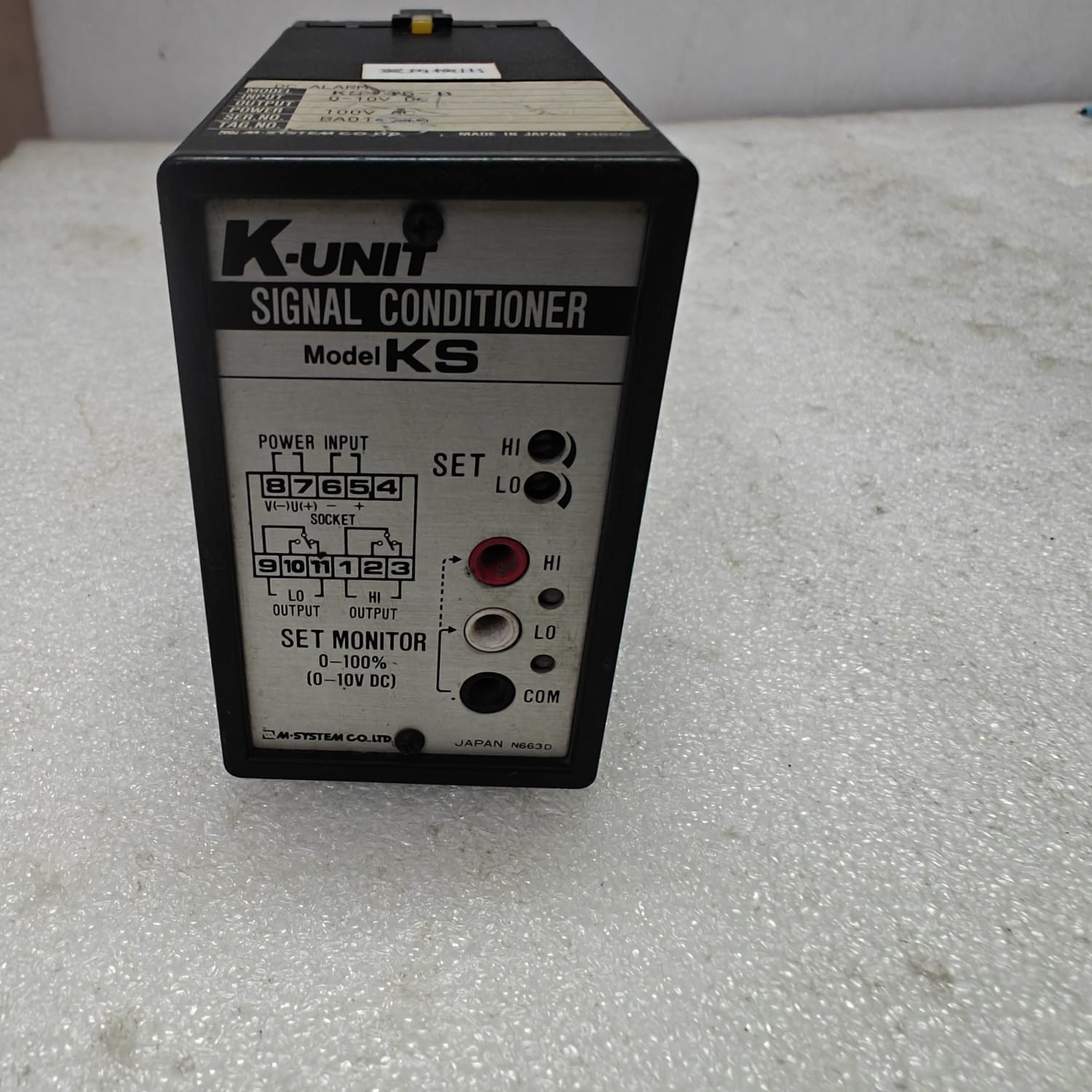 M-SYSTEMS SIGNAL CONDITIONER MODEL-KS-45-B