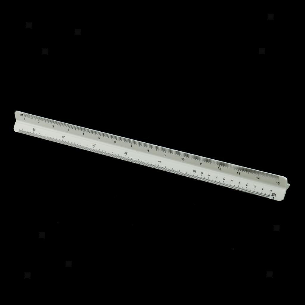 300mm / 12INCH Plastic Ruler Triangular Scale (1:20 ~ 1: 125) Designer Office