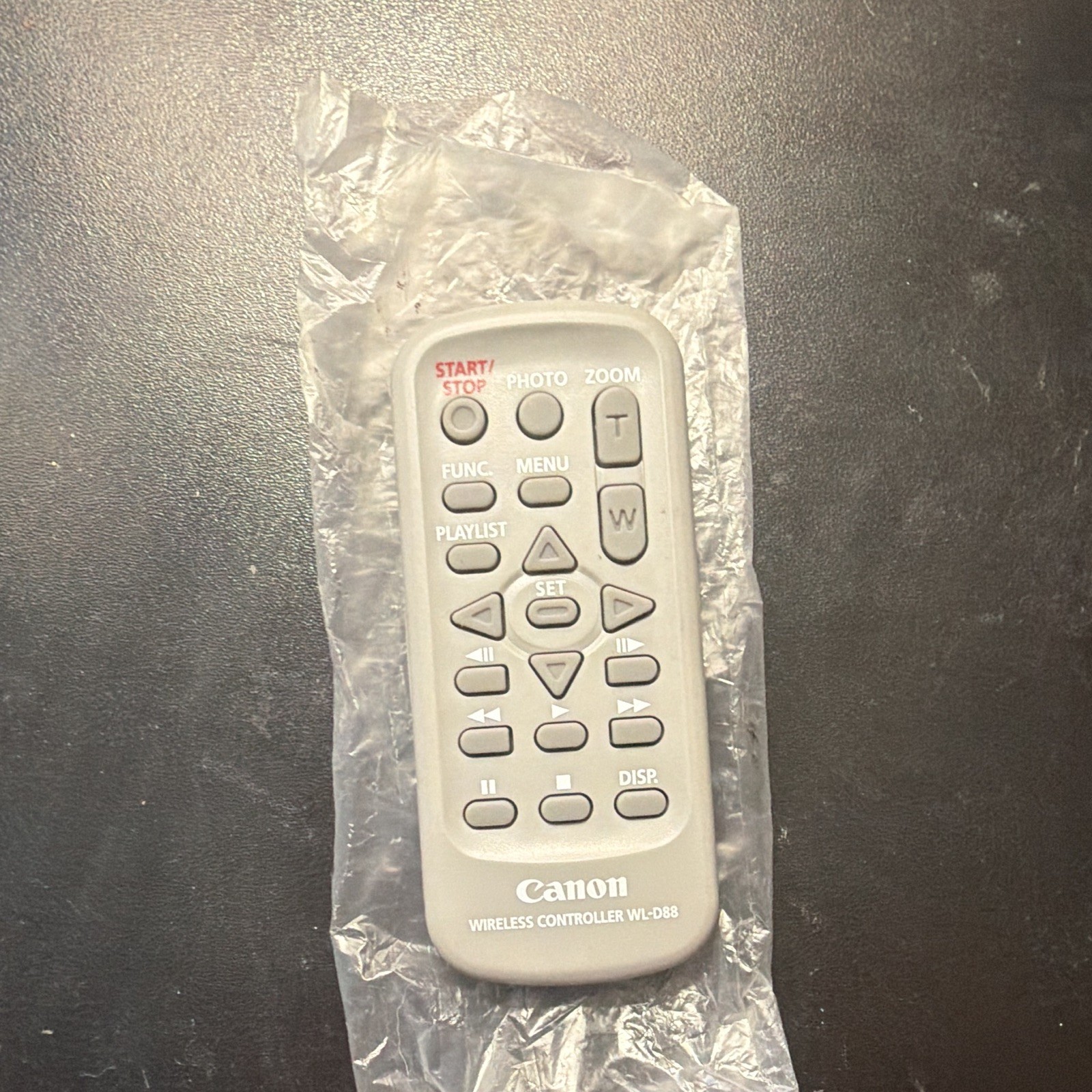 Canon WL-D88 Wireless Controller Remote for Canon Camcorder Gray Plastic
