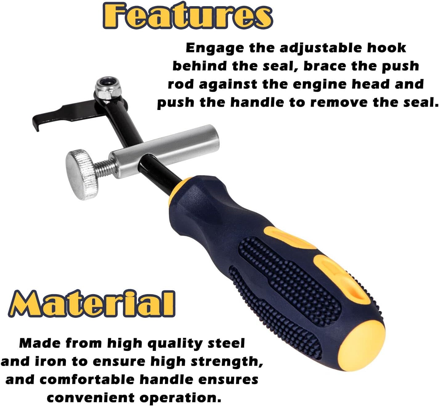 58430 Shaft Type Seal Puller Removes Cam Shaft Crank Shaft Seal Auto Repair Tool